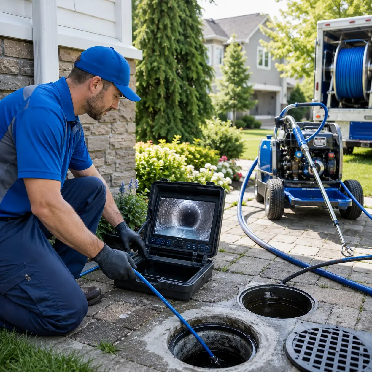 Outdoor drain cleaning professionals serving Reeves, LA