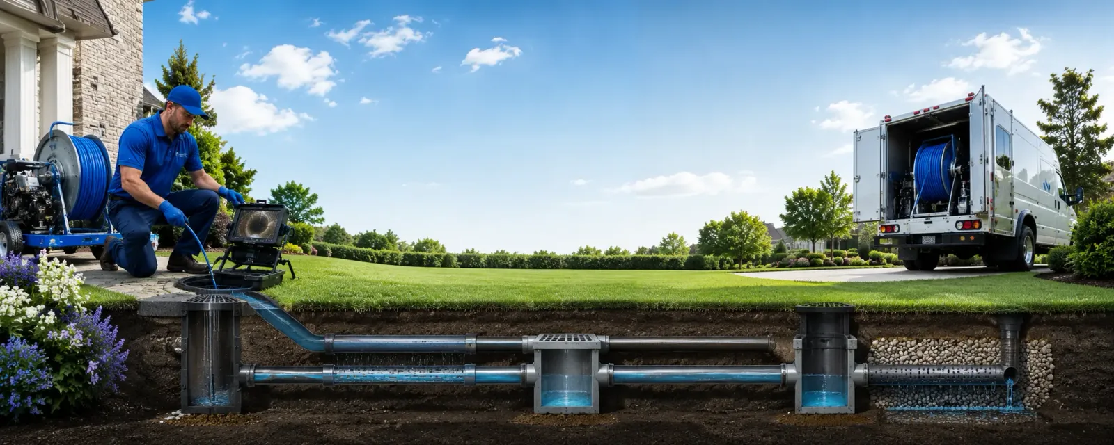 Outdoor drain cleaning information for Reeves, LA